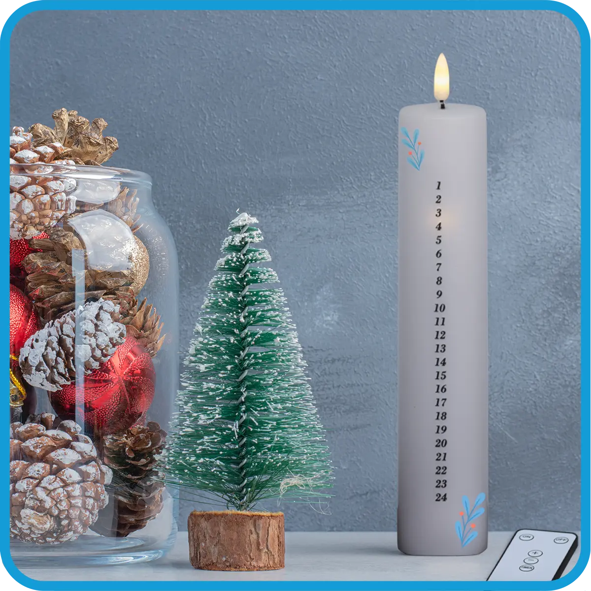 LED julelys i setting